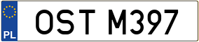 Trailer License Plate